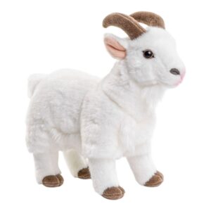Peluche Chèvre de Montagne Blanche 26 cm
