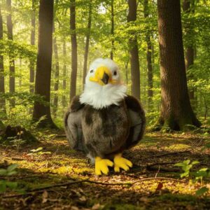 Peluche Pygargue Tête Blanche 24 cm