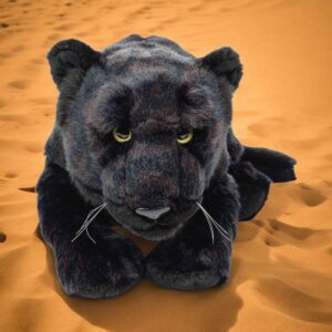 Peluche Panthère Noire Couchée 42 cm